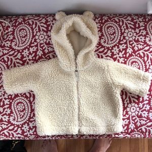 Hanna Andersson cozy fleece bear hoody